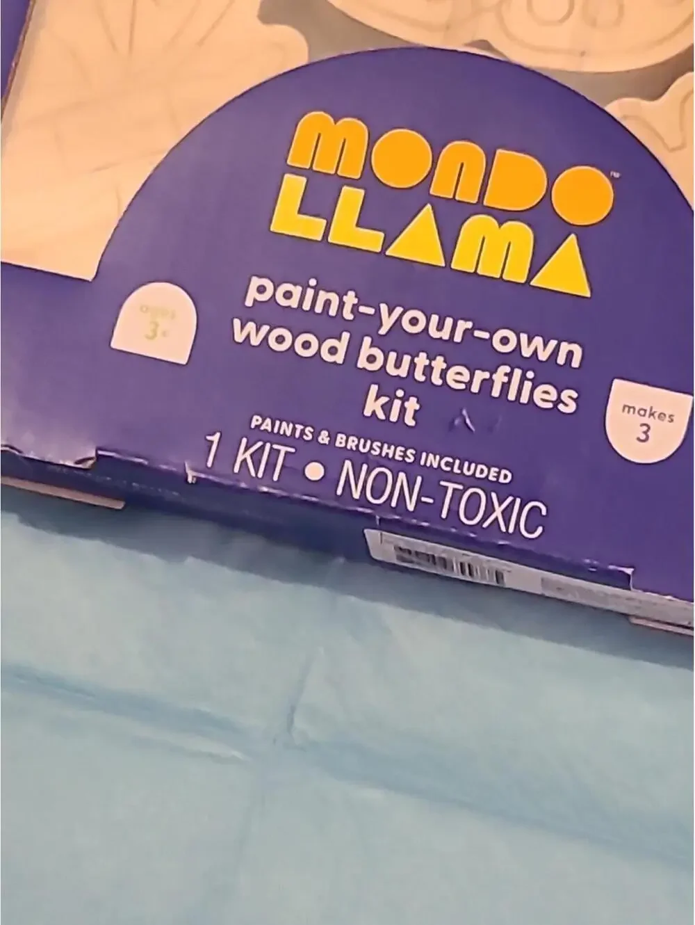 Mondo Llama Paint Your Own Wood Butterfly Kit